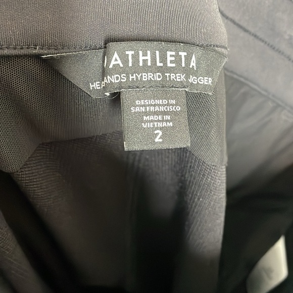 Athleta‎ | Women’s Black Headlands Hybrid Track Joggers Size 2 - Picture 8 of 9